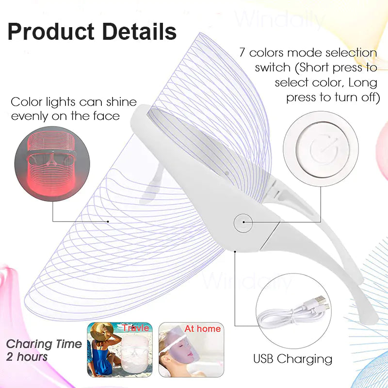 Beauty Face Mask - LED lights